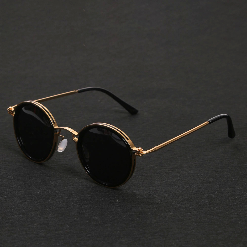 Classic metal-frame polarised sunglasses for men | Solis -1