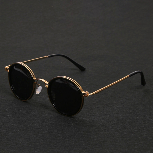 Classic metal-frame polarised sunglasses for men | Solis -1