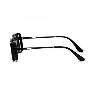 Vintage steampunk aluminium-frame sunglasses for men | Cogsworth -8