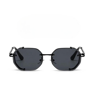 Vintage steampunk aluminium-frame sunglasses for men | Cogsworth -9