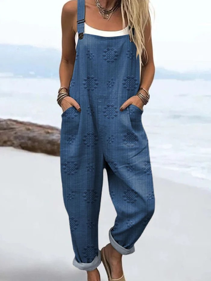 Ivy | Women's Floral Print Wide Leg Overall