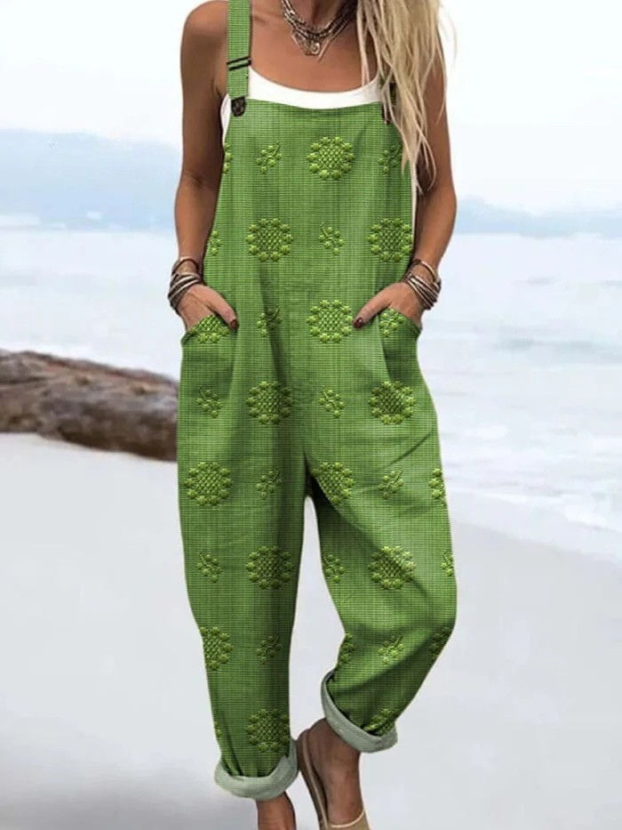 Ivy | Women's Floral Print Wide Leg Overall