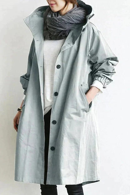 Urban oversized hooded raincoat for Women | Elizabeth Nova