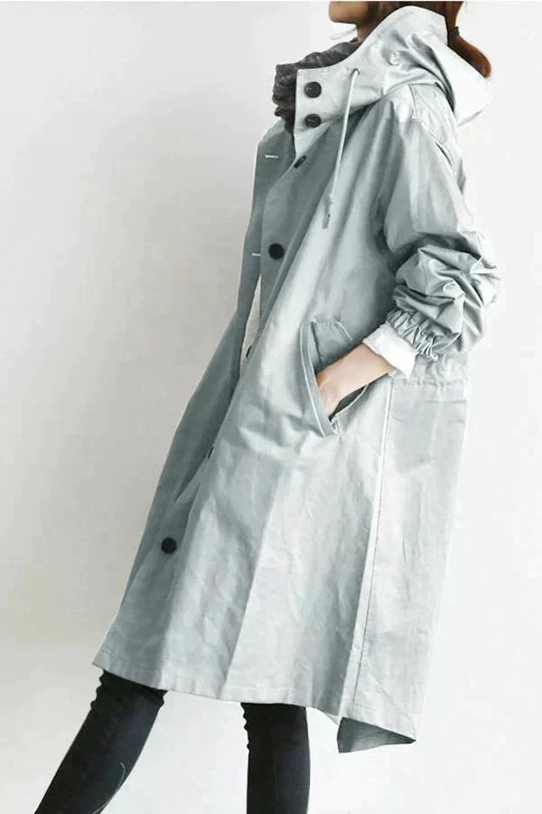 Urban oversized hooded raincoat for Women | Elizabeth Nova