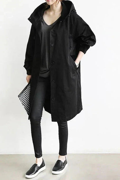 Urban oversized hooded raincoat for Women | Elizabeth Nova