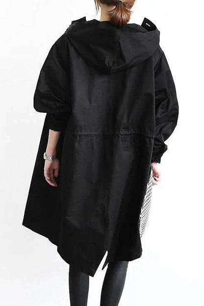 Urban oversized hooded raincoat for Women | Elizabeth Nova