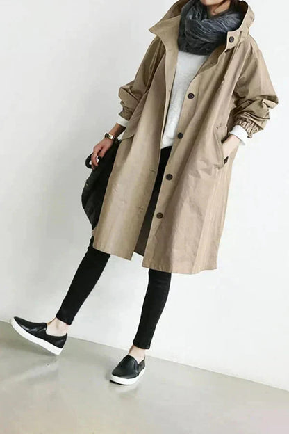 Urban oversized hooded raincoat for Women | Elizabeth Nova