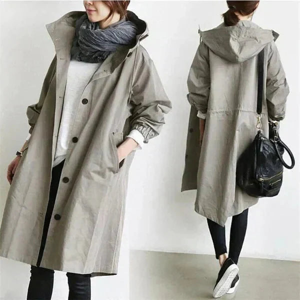 Urban oversized hooded raincoat for Women | Elizabeth Nova