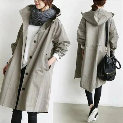 Urban oversized hooded raincoat for Women | Elizabeth Nova