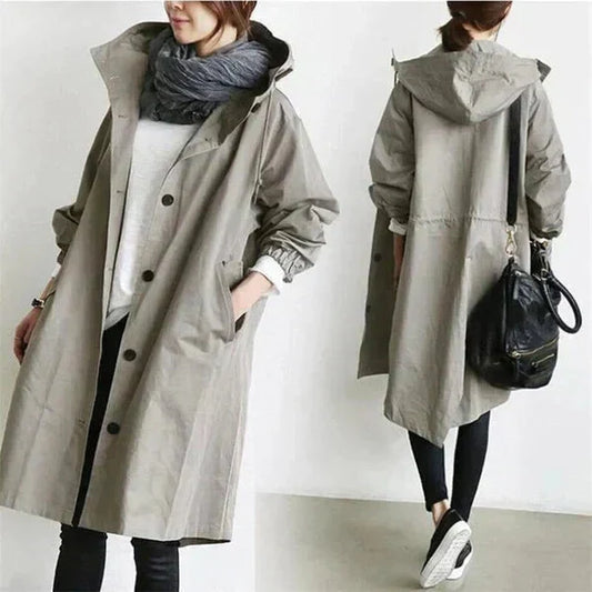 Urban oversized hooded raincoat for Women | Elizabeth Nova