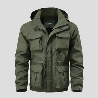 Military-style hooded winter coat for men | Vanguard Field -2