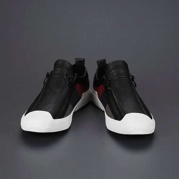 Artistic everyday leather trainers for men | Claude Monet -10