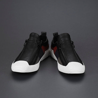 Artistic everyday leather trainers for men | Claude Monet -10