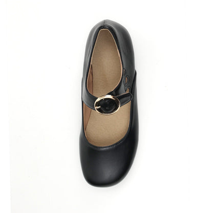 Orthopaedic leather everyday flat shoes for women | Mary -5