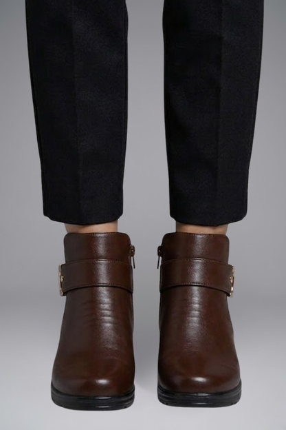 Halloway | Women's Leather Orthopedic Ankle Boot