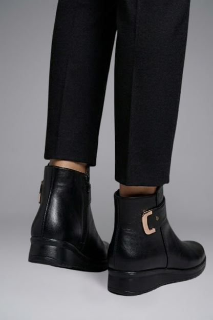 Halloway | Women's Leather Orthopedic Ankle Boot