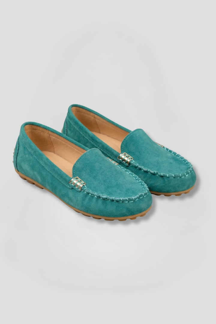 Selvara | Women's Suede Slip On Loafers