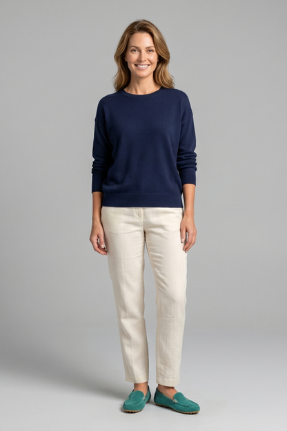 Selvara | Women's Suede Slip On Loafers