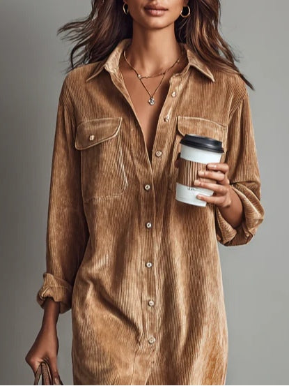 Classic elegant everyday casual dress for women | Lorena -2