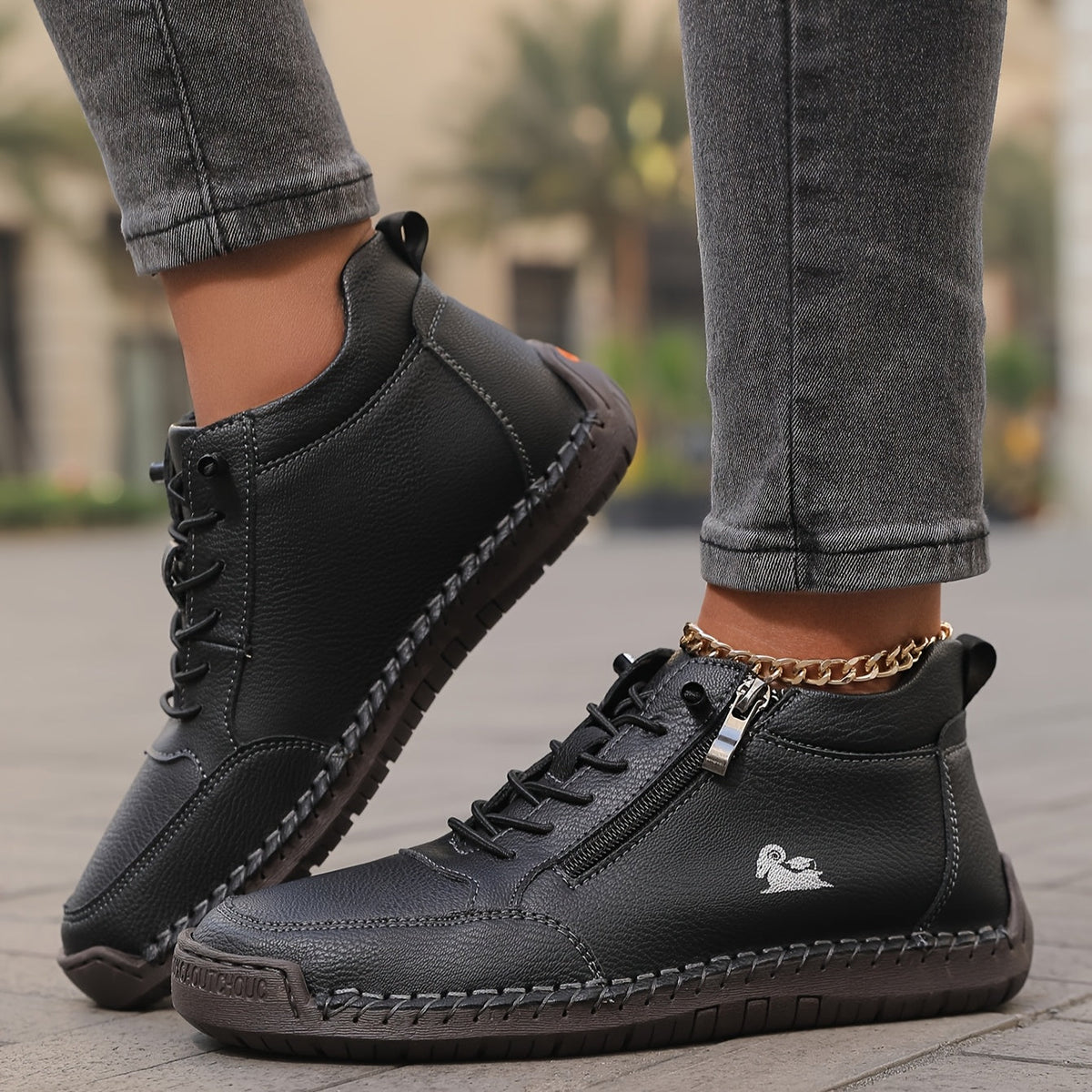 Zip-up orthopaedic everyday comfort shoes for women | Helena -11