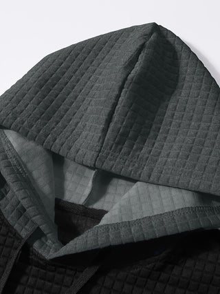 Tavren | Men's Textured Color Block Pullover Hoodie
