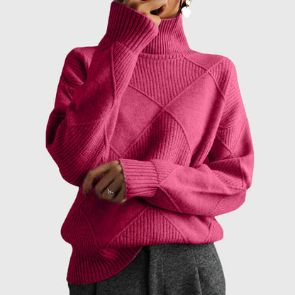 Relaxed cosy turtleneck everyday jumper for women | Lunelle -3
