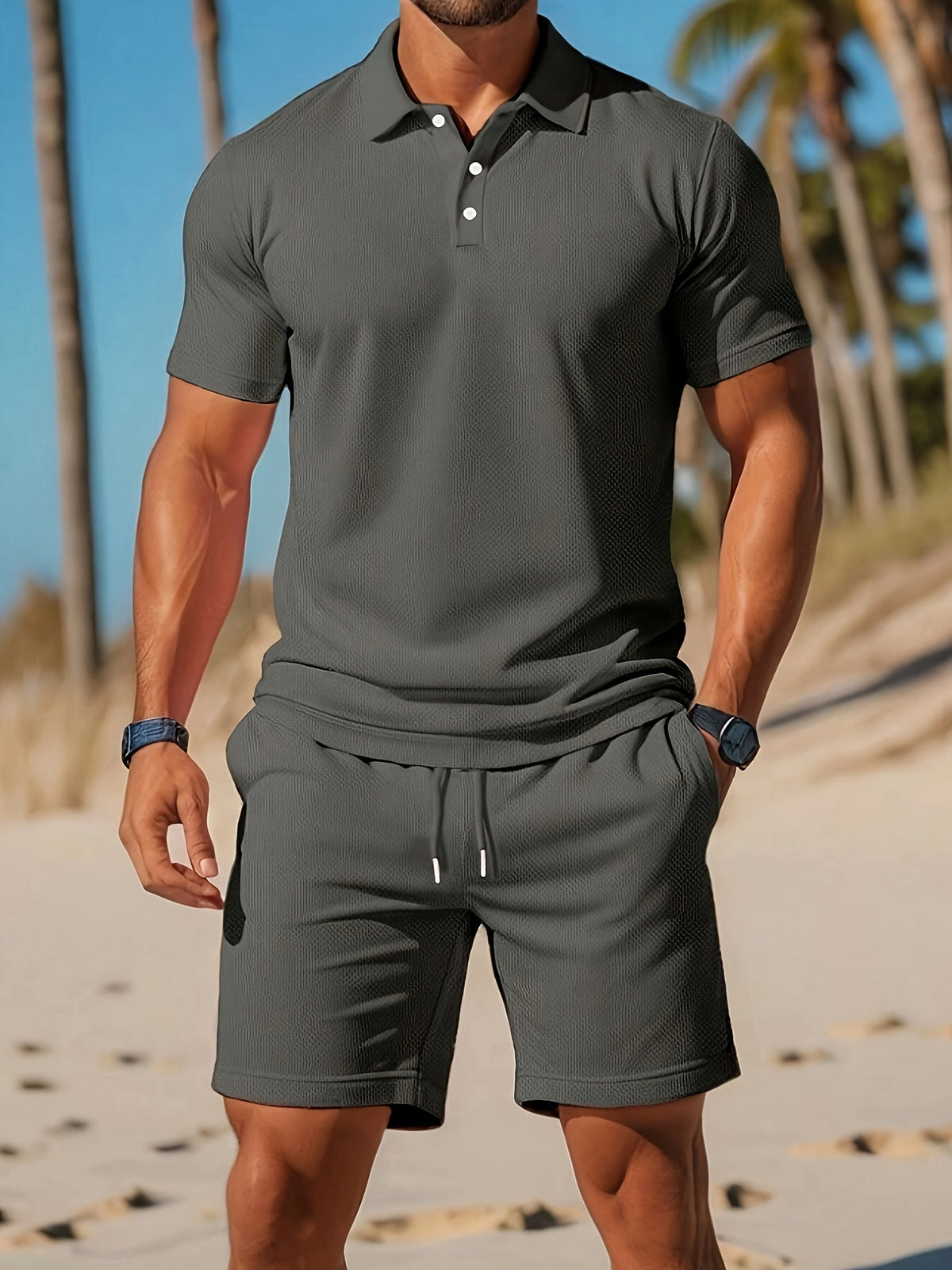 Premium casual everyday two-piece co-ord set for men | Lance -9