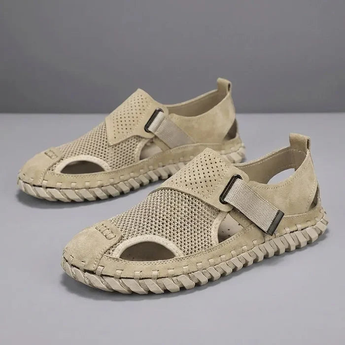Veyaro | Men's Closed Toe Cut Out Fisherman Sandals