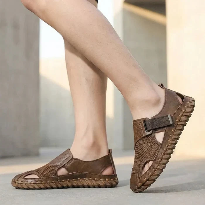 Veyaro | Men's Closed Toe Cut Out Fisherman Sandals