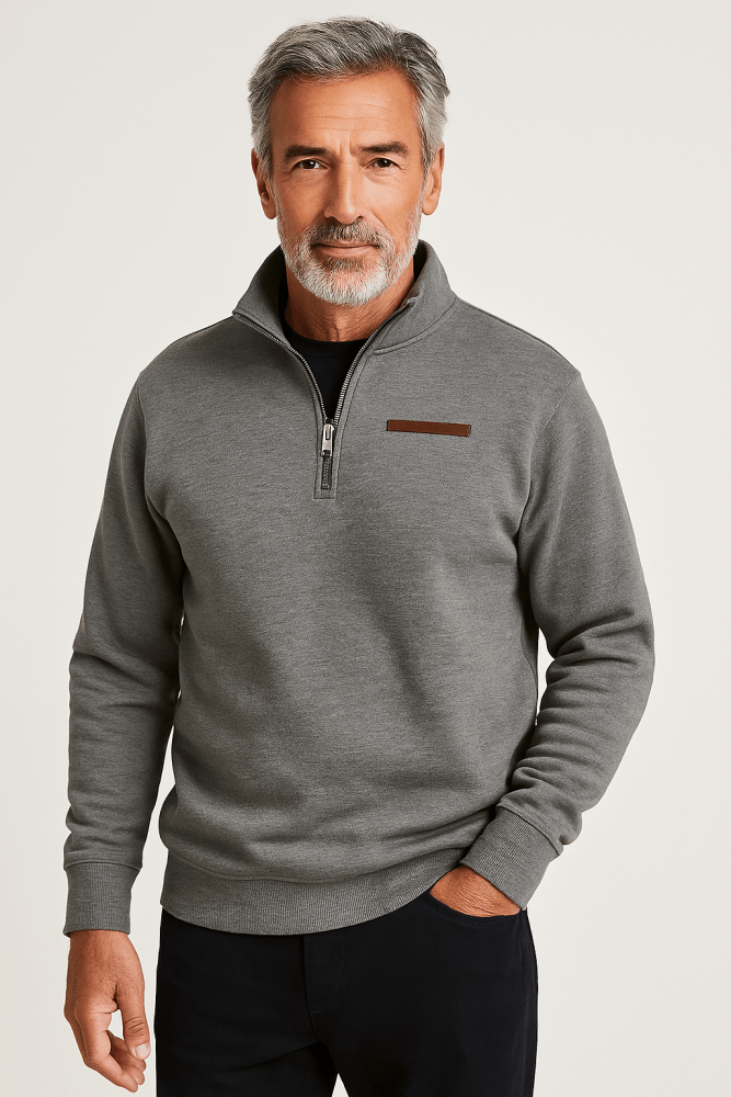 Soft cosy fleece pullover for men | Adrien -1
