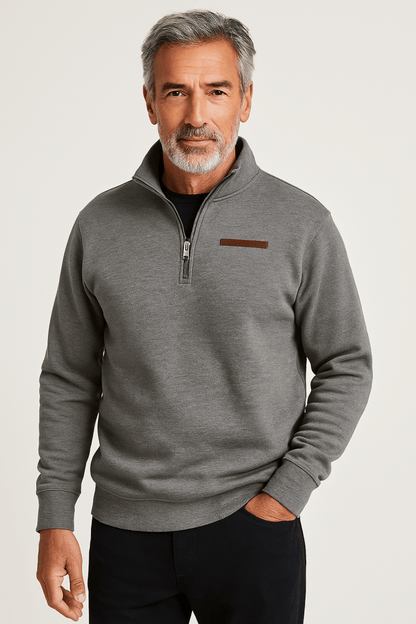 Soft cosy fleece pullover for men | Adrien -1