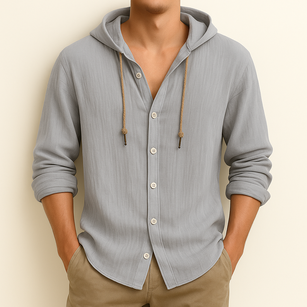 Casual hooded shirt for men | Emerson -8