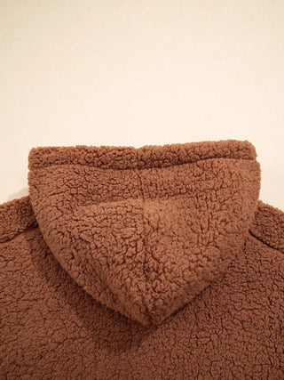 Velmara | Women's Teddy Zip Front Jacket with Pockets