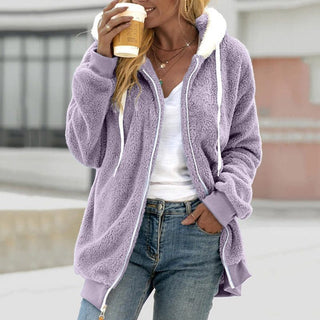 Varelle | Women's Hooded Longline Zip Coat