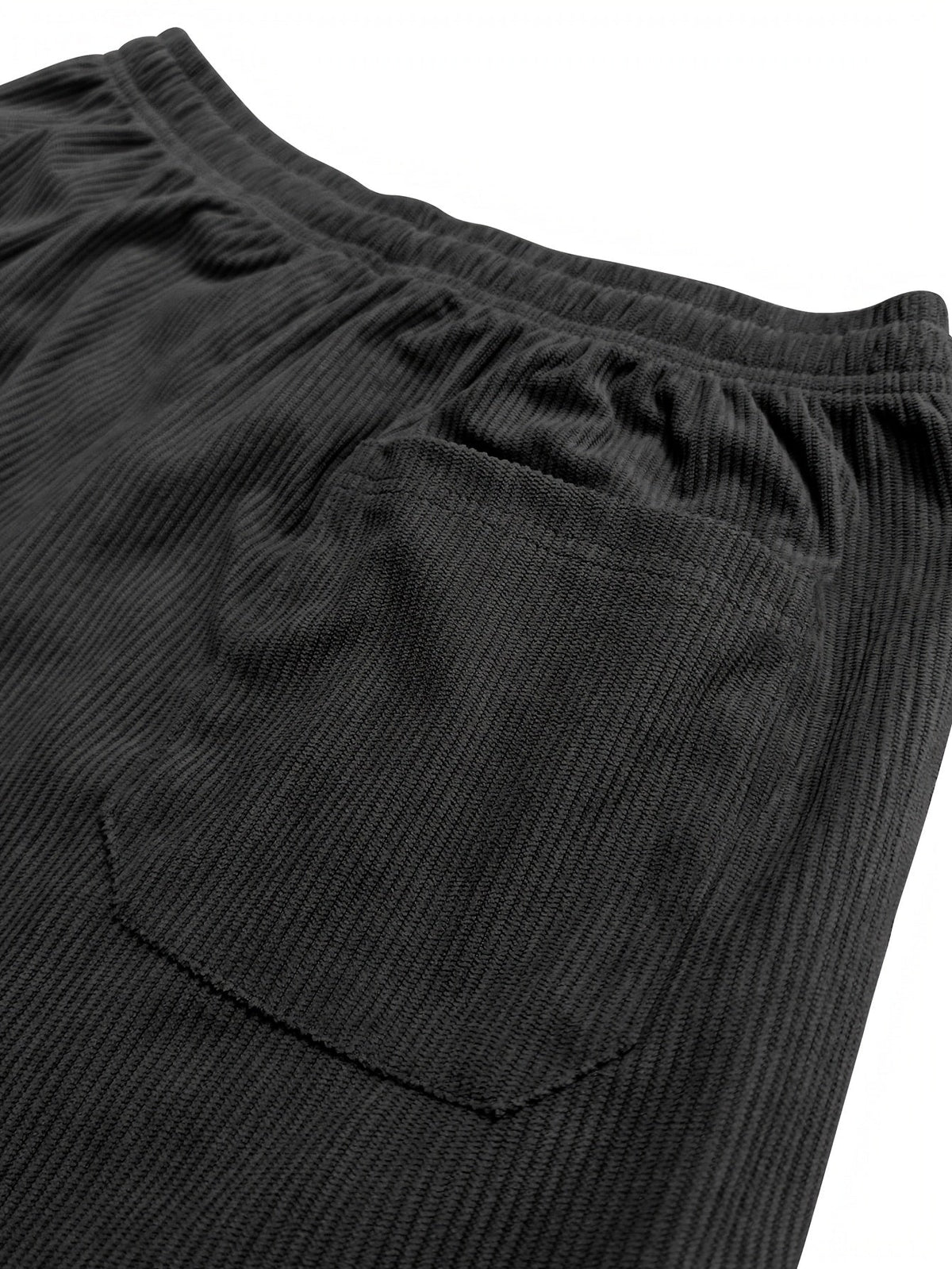 Relaxed corduroy drawstring casual trousers for men | Ellison -16