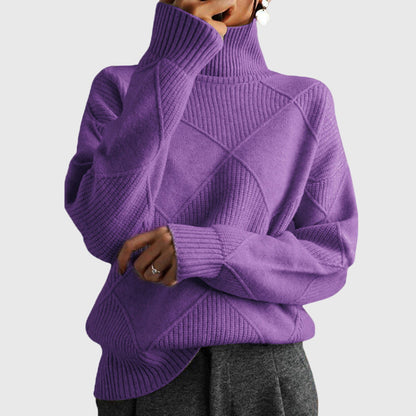 Relaxed cosy turtleneck everyday jumper for women | Lunelle -2