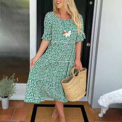 Marielle | Women's Polka Dot Midi Dress