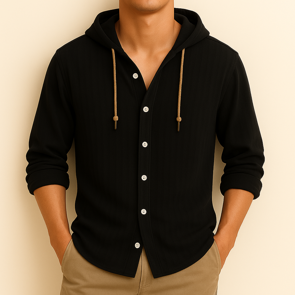 Casual hooded shirt for men | Emerson -10