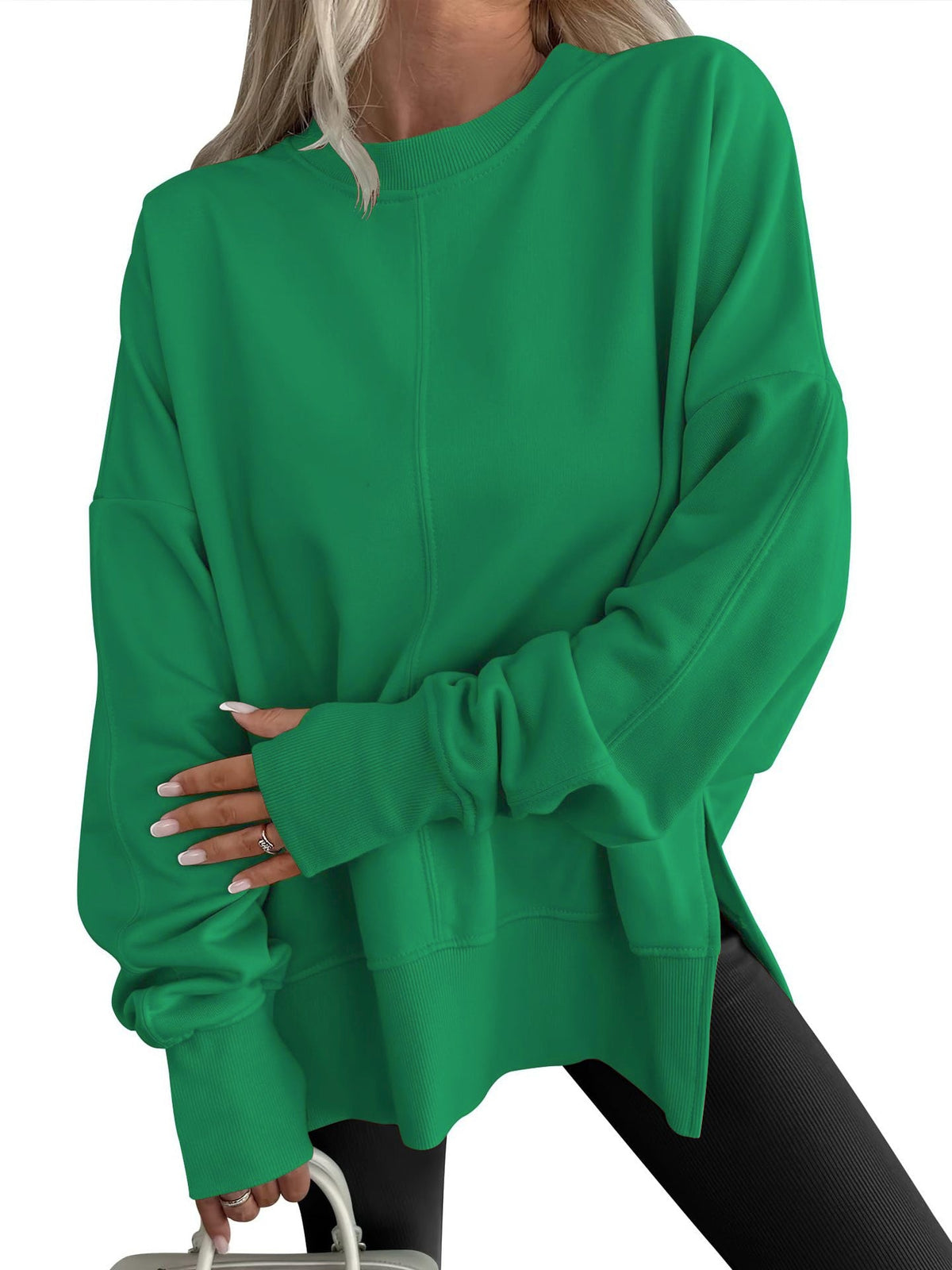 Comfy oversized casual everyday sweatshirt for women | Gwen -4