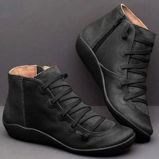Galvire | Men's Zip Up Ankle Boots with Cushioned Footbed
