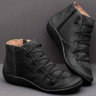 Galvire | Men's Zip Up Ankle Boots with Cushioned Footbed
