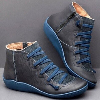 Galvire | Men's Zip Up Ankle Boots with Cushioned Footbed