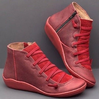 Galvire | Men's Zip Up Ankle Boots with Cushioned Footbed
