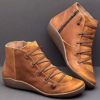 Galvire | Men's Zip Up Ankle Boots with Cushioned Footbed