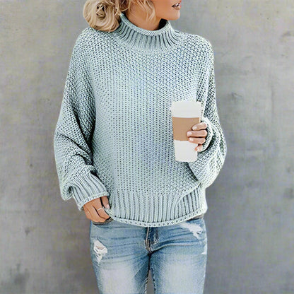 Loose-fit cosy turtleneck knit pullover for women | Arabelle Cozy -7