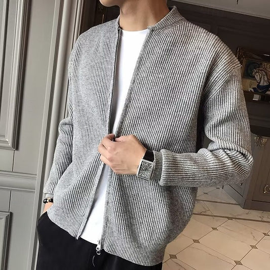 Thorwald | Men's Ribbed Zip Front Cardigan