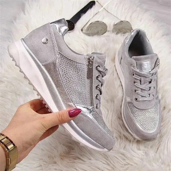 Zip-up orthopaedic everyday trainers for women | Ginette -5