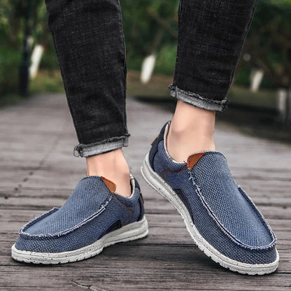 Classic canvas slip-on everyday shoes for men | Dockstone -10