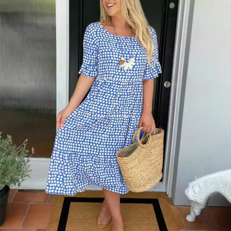 Marielle | Women's Polka Dot Midi Dress