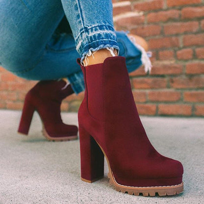 Virella | Women's Platform Block Heel Ankle Boots